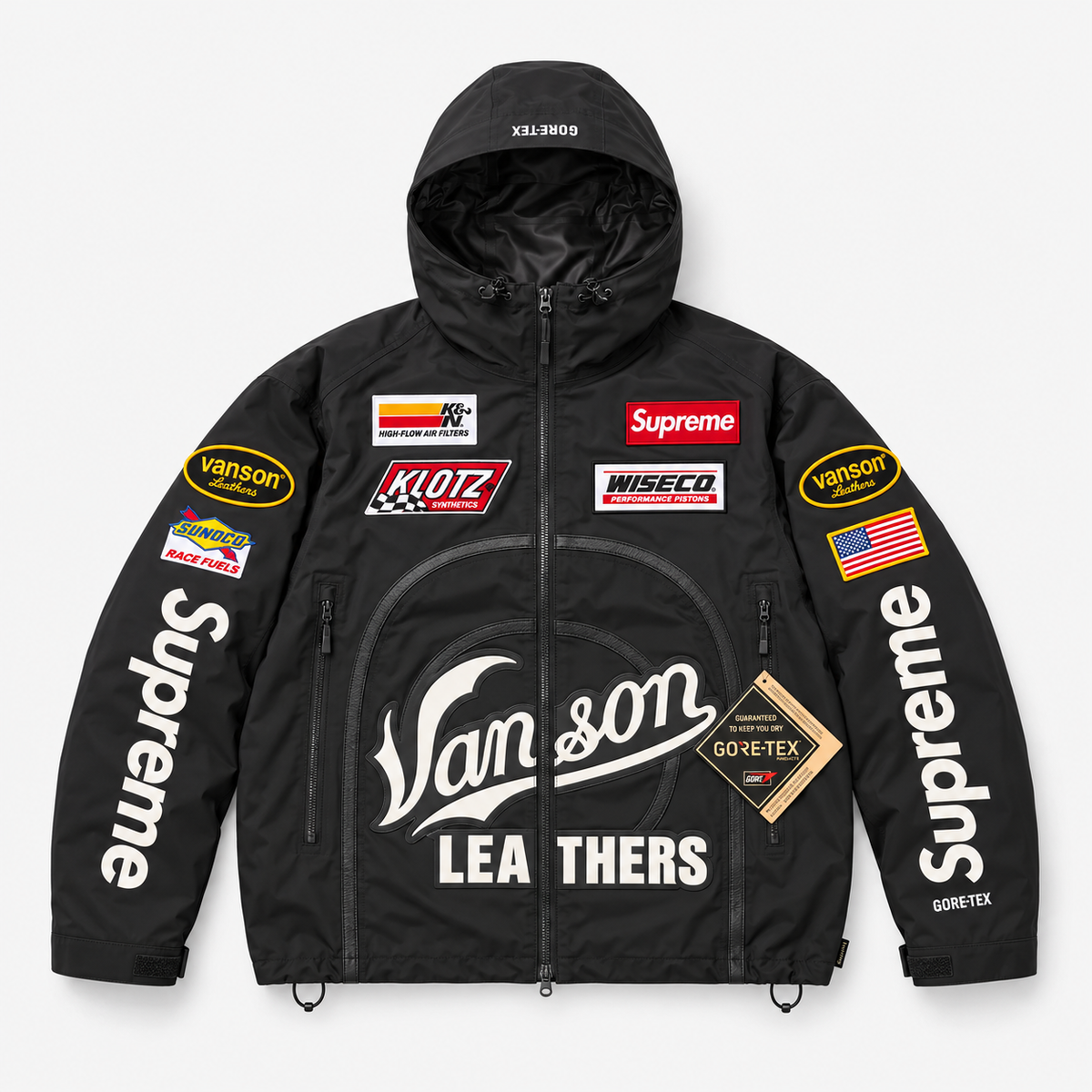 Supreme x Vanson – Veste Racing Gore-Tex